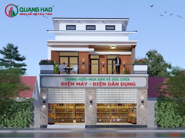 Xây nhà phố kết hợp kinh doanh độc đáo cùng Xây dựng Quang Hào