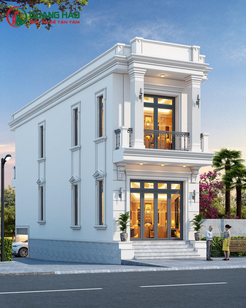 Đặc điểm của các mẫu nhà phố tân cổ điển 2 tầng sang trọng