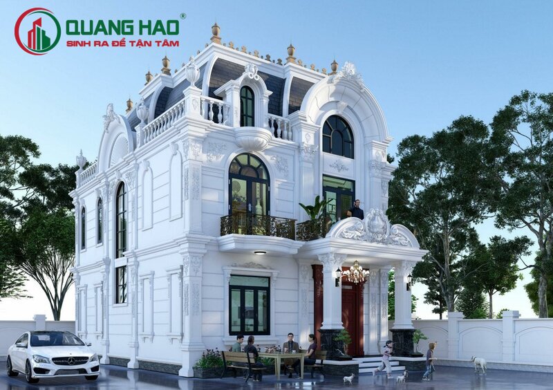Nhà phố tân cổ điển 2 tầng sang trọng mang lại những trải nghiệm đích thực