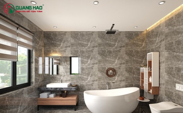 Phòng tắm cần phải có đầy đủ ánh sáng, thông thoáng và sạch sẽ thì mới được xem là hợp phong thủy. Đồng thời, hãy bố trí toilet tại góc khuất trong phòng tắm. Nhưng nếu không được thì hãy chú ý luôn đóng cửa sau khi sử dụng nhé.
