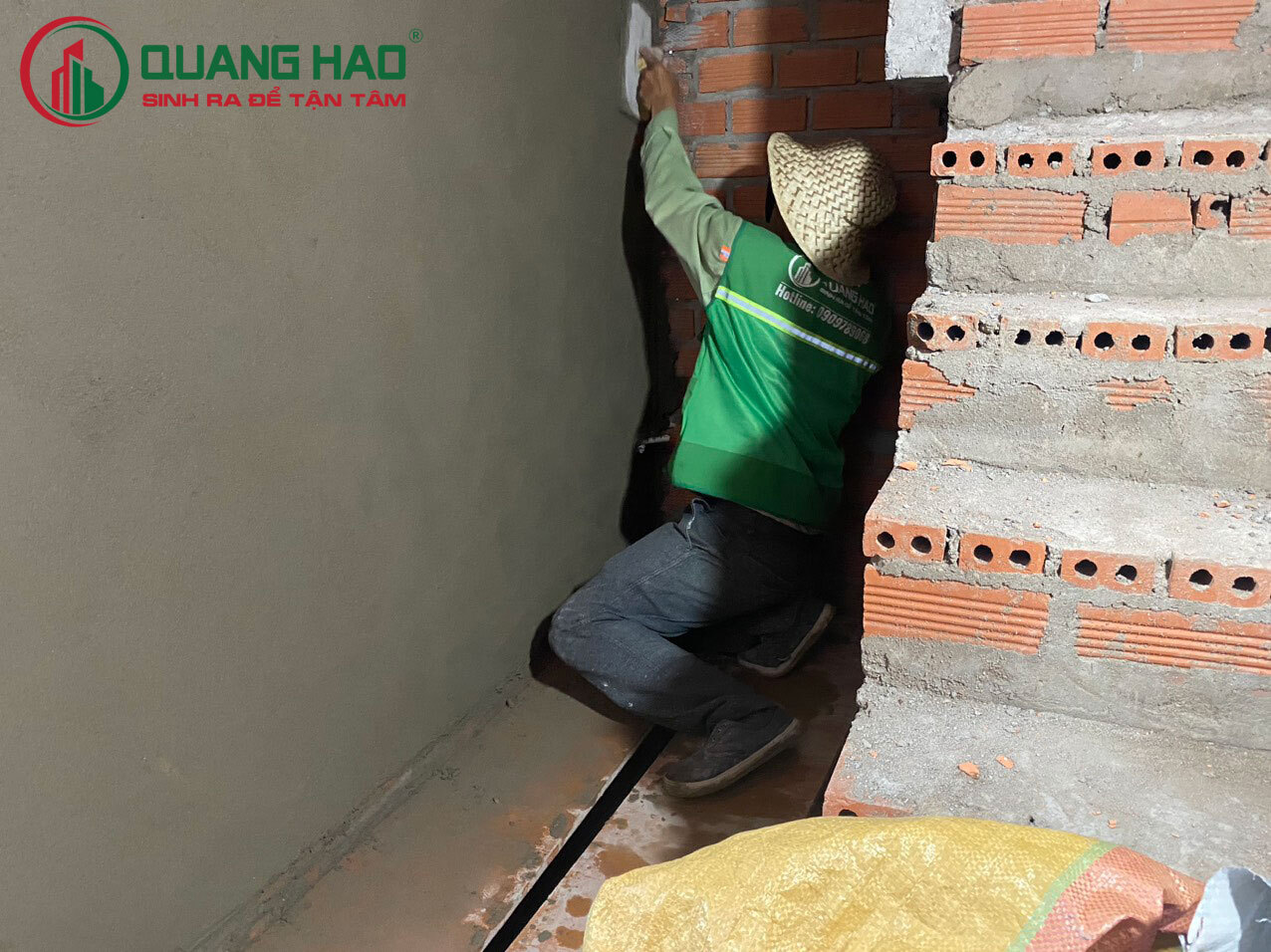 Thi công tô tường nhà Anh Chuyên Quận 3