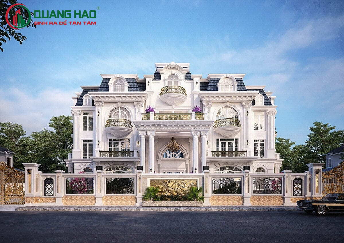 Thiết kế biệt thự kiểu Châu Âu đẹp và uy tín