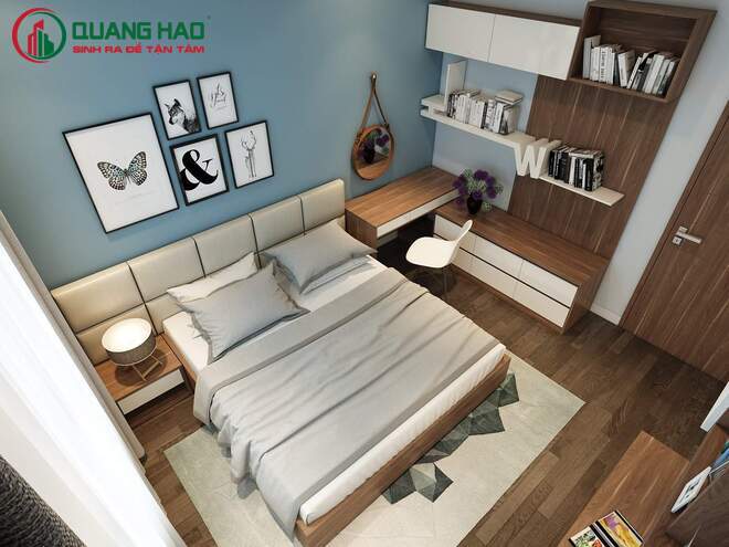 Thiết kế nội thất phòng ngủ nhà phố đơn giản nhưng vẫn đẹp mắt