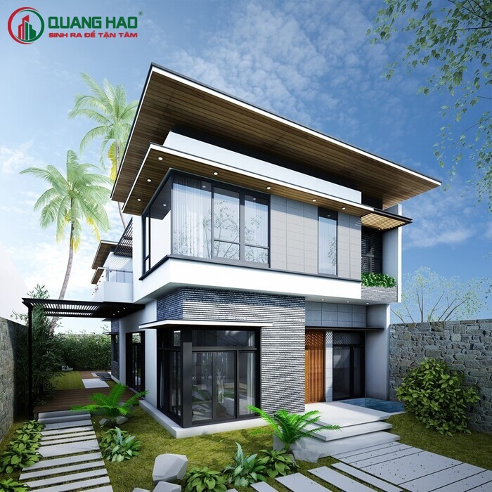 Thiết kế sân vườn biệt thự hiện đại trên địa bàn TPHCM