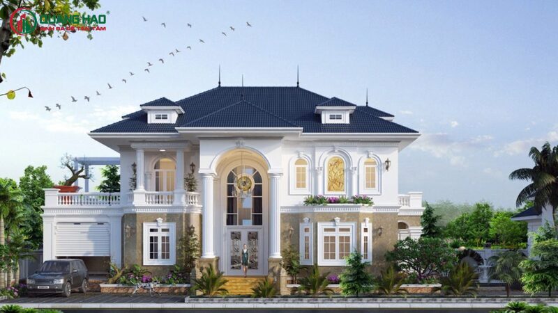 Top mẫu thiết kế biệt thự tân cổ điển 2024 phong cách Pháp