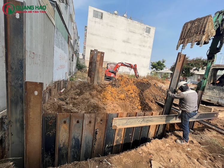 Giai đoạn thi công phần móng